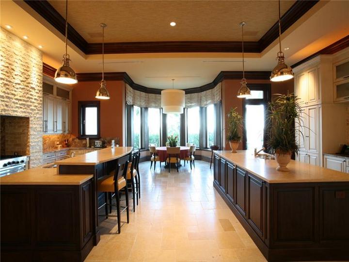 large kitchen The $60 Million Mansion on the Ocean: Castillo Caribe, Cayman Islands
