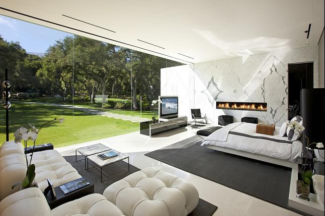 master bedroom california Mr. Hermanns Opus: The Glass Pavilion in Montecito, California