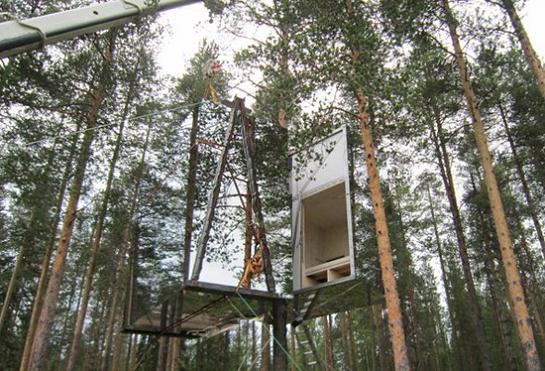 mirror cube The Mirrorcube Treehotel in Sweden