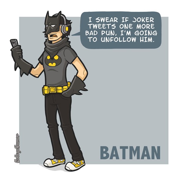 hipster batman What if Cats, Dinosaurs and Super Heroes Were Hipsters?