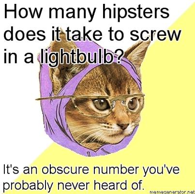 how many hipsters lightbulb What if Cats, Dinosaurs and Super Heroes Were Hipsters?