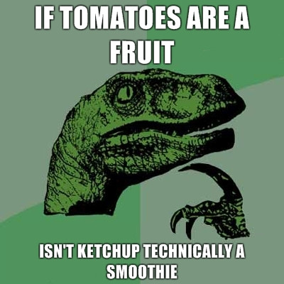 philosoraptor ketchup a smoothie The Friday Shirk Report   October 22, 2010 | Volume 80