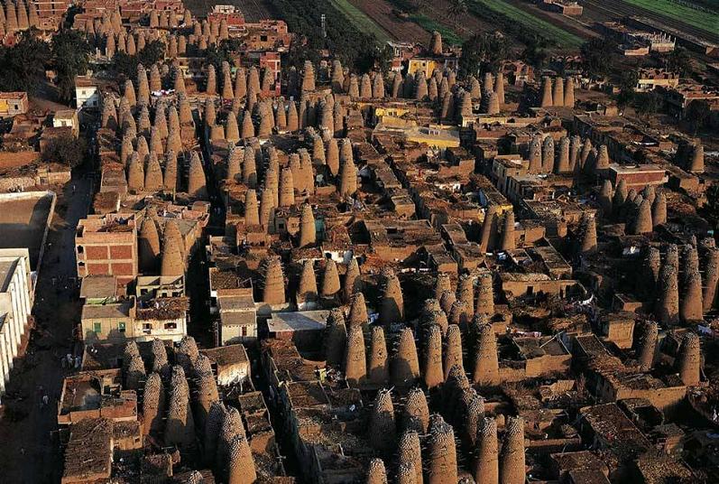 pigeon houses mit gahmr delta egypt The Incredible Aerial Photography of Yann Arthus Bertrand [25 pics]