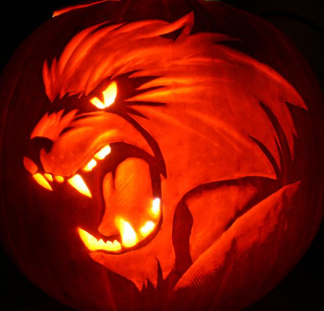 werewolf pumpkin 25 Mind Blowing Halloween Pumpkins
