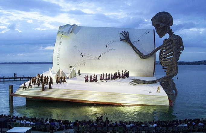floating giant book stage bergenz festival Picture of the Day: Coolest. Stage. Ever.