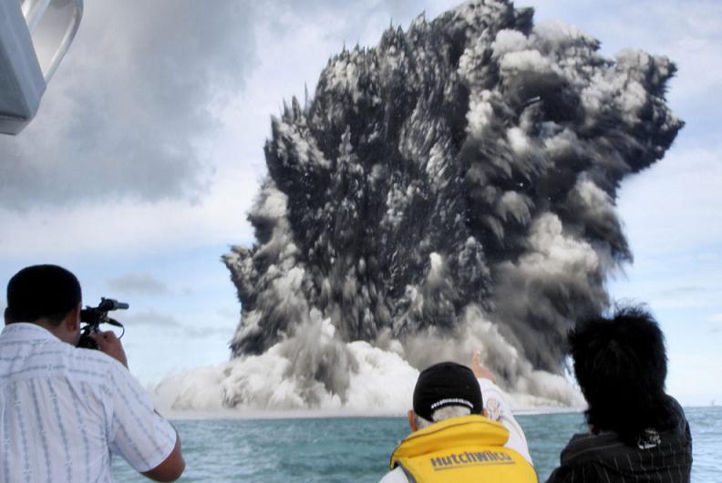 undersea volcano tonga Natures Fury: 30 Chilling Photos of Natural Hazards