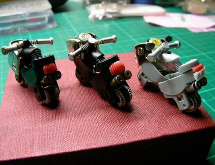 miniature motorcycle models made from lighters How to Turn a Lighter Into a Mini Motorcycle