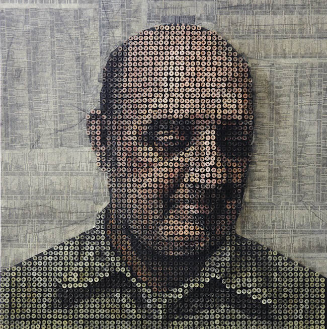 3d protraits using screws andrewy myers sculptures 10 Kinetic San Francisco by Scott Weaver: 35 Years & 100,000 Toothpicks