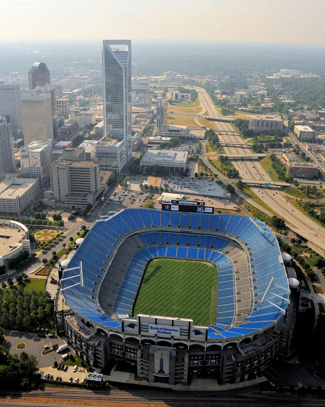 bank of america stadium aerial 25 Incredible Aerial Photos of Stadiums Around the World