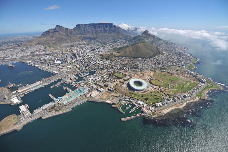 cape town stadium aerial south africa 25 Incredible Aerial Photos of Stadiums Around the World