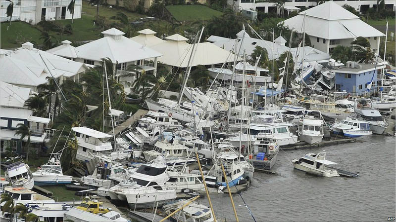 cyclone yasi damage boats washed ashore Picture of the Day: Cyclone Yasi, the Party Crasher