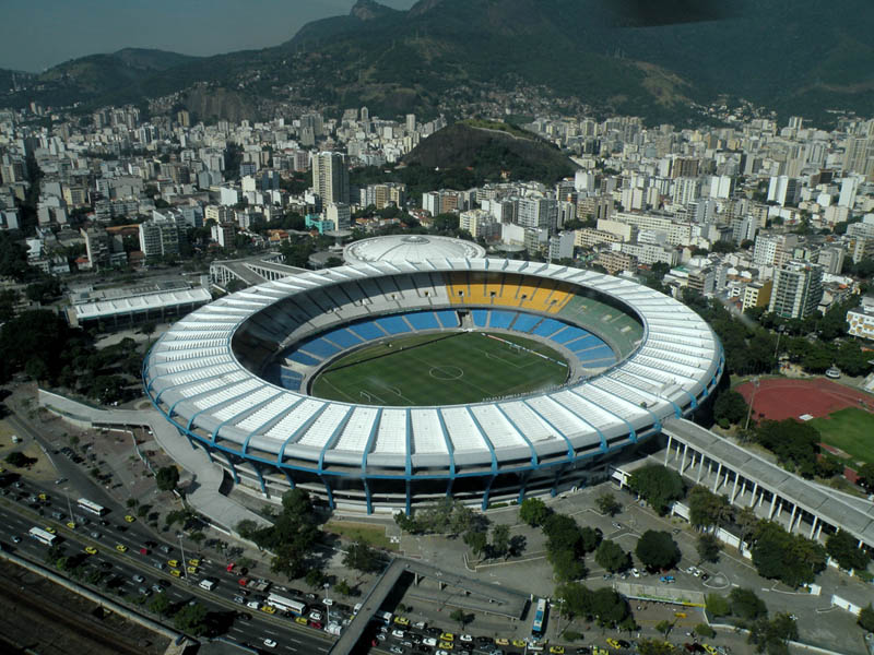 estadio do maracana stadium rio de janeiro aerial brazil 25 Incredible Aerial Photos of Stadiums Around the World