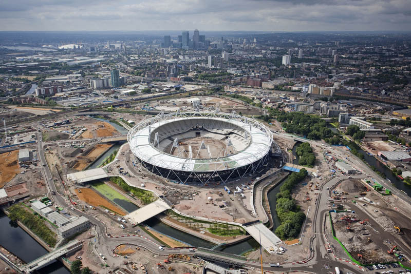 olympic stadium london aerial 25 Incredible Aerial Photos of Stadiums Around the World