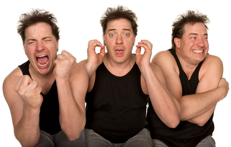 brendan fraser acting in character Funny Faces: Famous Actors Acting Out [20 Pics]