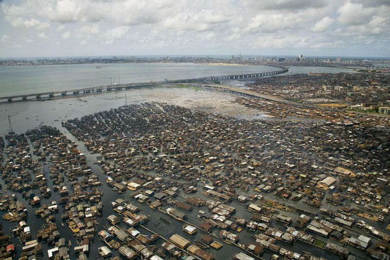 makoko shanty town lagos lagoon lagos state nigeria 25 Mind Blowing Aerial Photographs Around the World