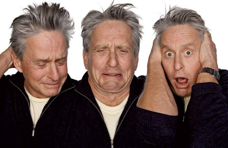michael douglas acting in character Funny Faces: Famous Actors Acting Out [20 Pics]