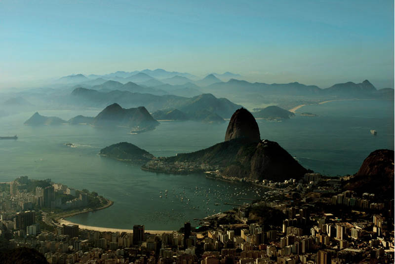rio de janeiro brazil skyline aerial 25 Stunning Skylines Around the World