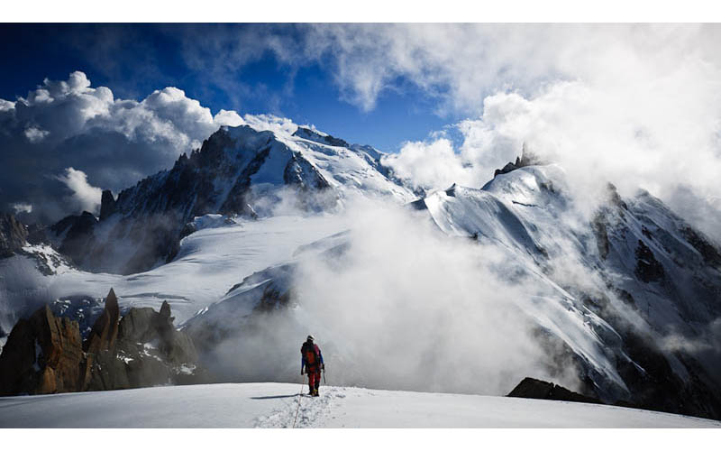 aiguille du plan chamonix france man vs mountain Picture of the Day: Man Versus Mountain