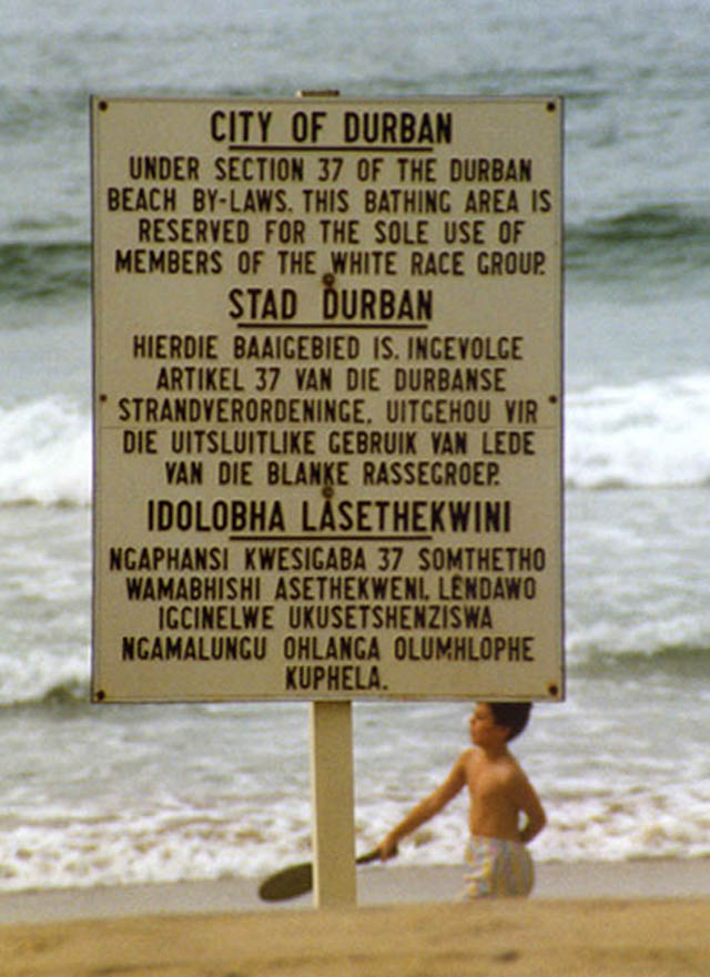 apartheid sign in durban This Day In History   April 27th