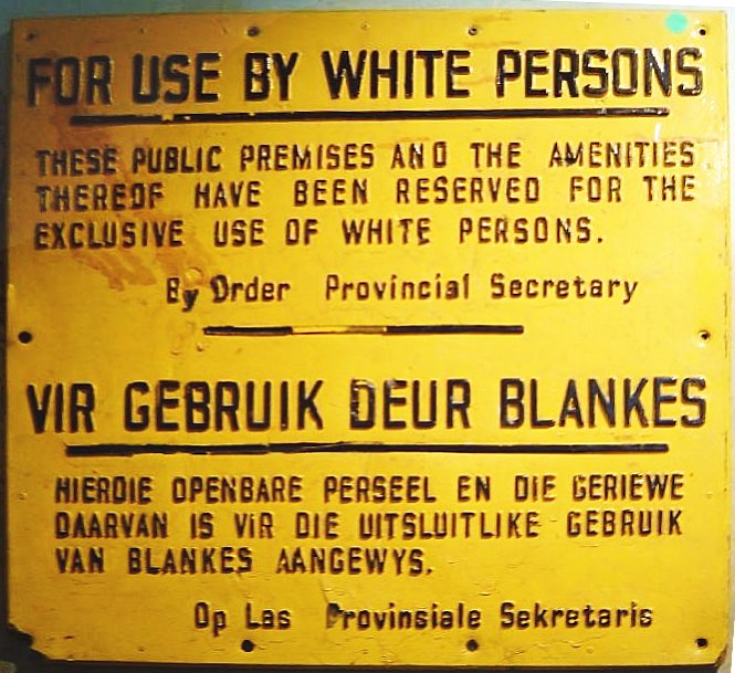 apartheid sign south africa This Day In History   April 27th