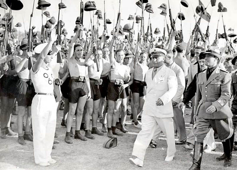 benito mussolini and fascist blackshirt youth in 1935 in rome This Day In History   April 27th