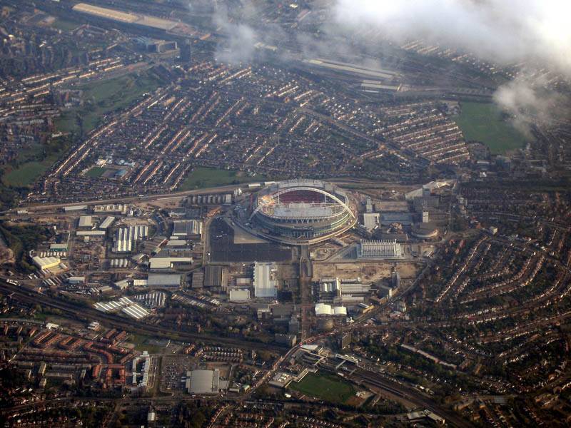 new wembley stadium aerial 25 Incredible Aerial Photos of Stadiums Around the World