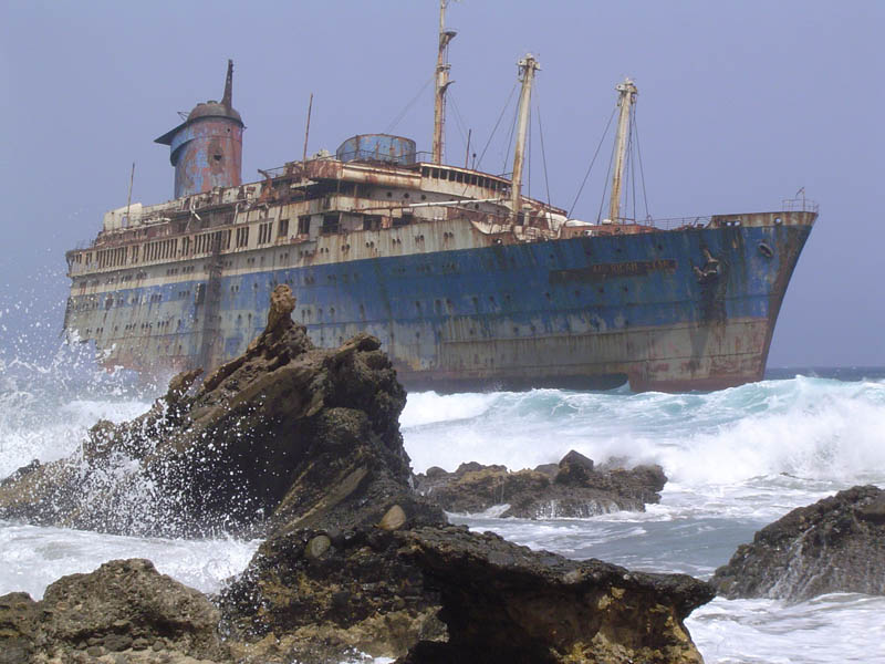 shipwreck american star ss america fuerteventura canary islands 25 Haunting Shipwrecks Around the World