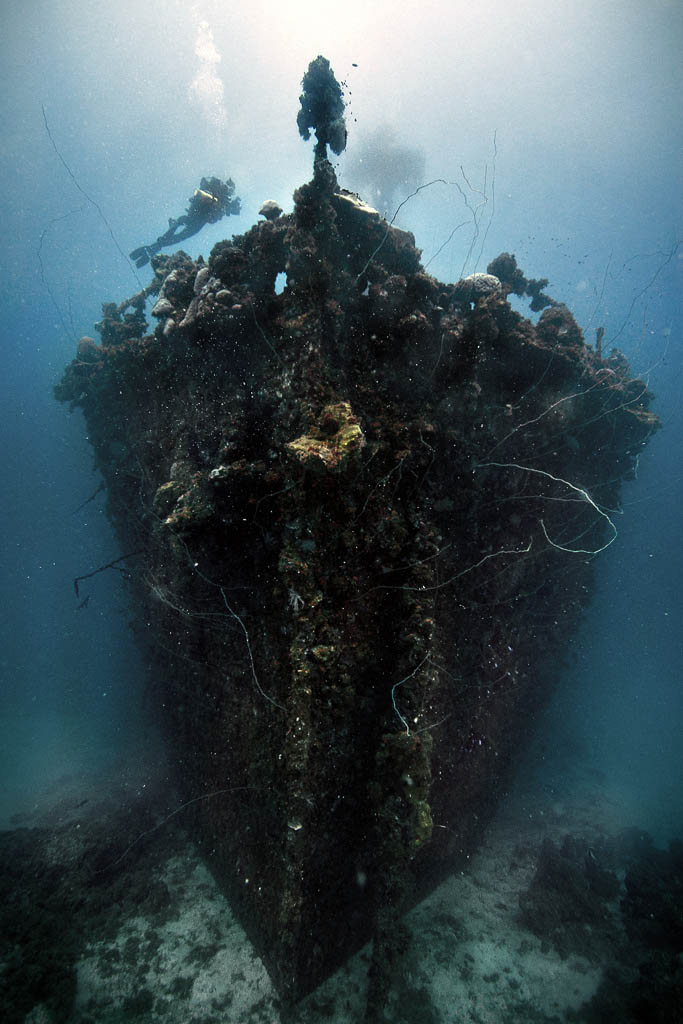 unkai maru in truk lagoon micronesia 25 Haunting Shipwrecks Around the World