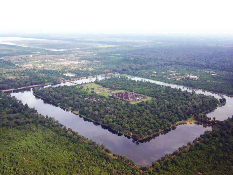 angkor wat aerial moat 20 Impressive Moats Around the World
