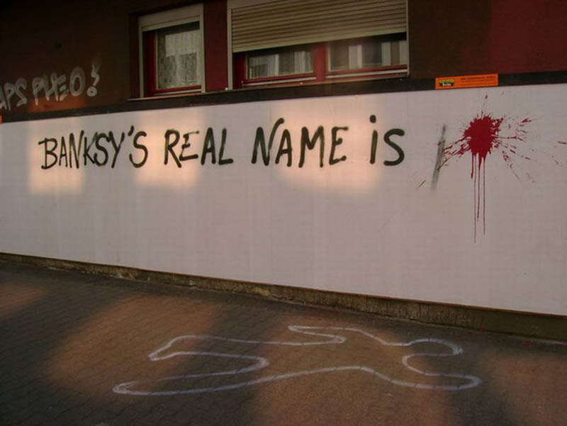 banksys real name is graffiti street art Picture of the Day: Banksys Real Name Is...