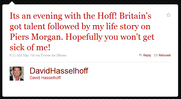 david hasslehoff humblebrag The 50 Funniest Humble Brags on Twitter