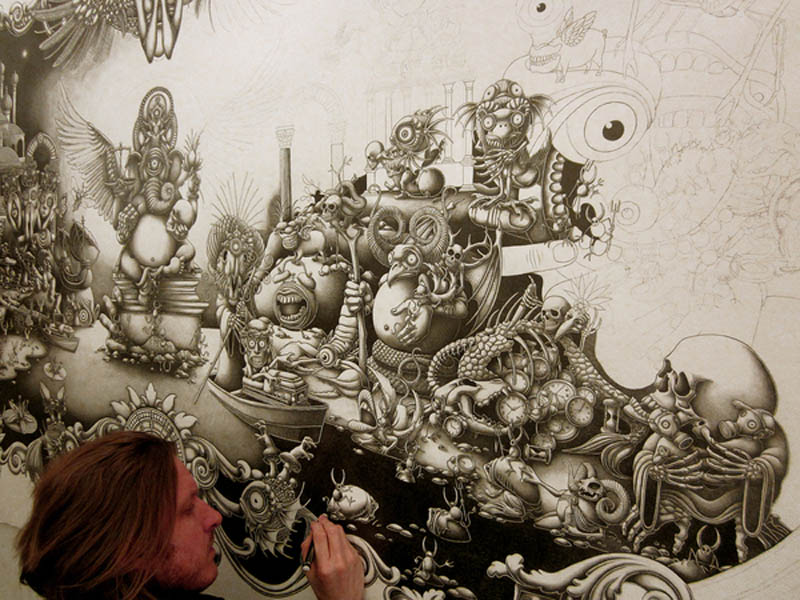 joe fenton artist large drawing 10 Astonishing 8 ft x 5 ft Drawing by Joe Fenton [15 pics]