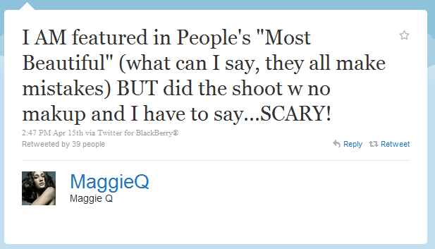 maggie q humblebrag The 50 Funniest Humble Brags on Twitter