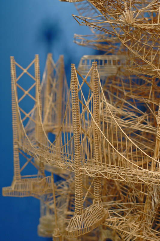 san francisco toothpicks scott weaver rolling through the bay 10 Kinetic San Francisco by Scott Weaver: 35 Years & 100,000 Toothpicks