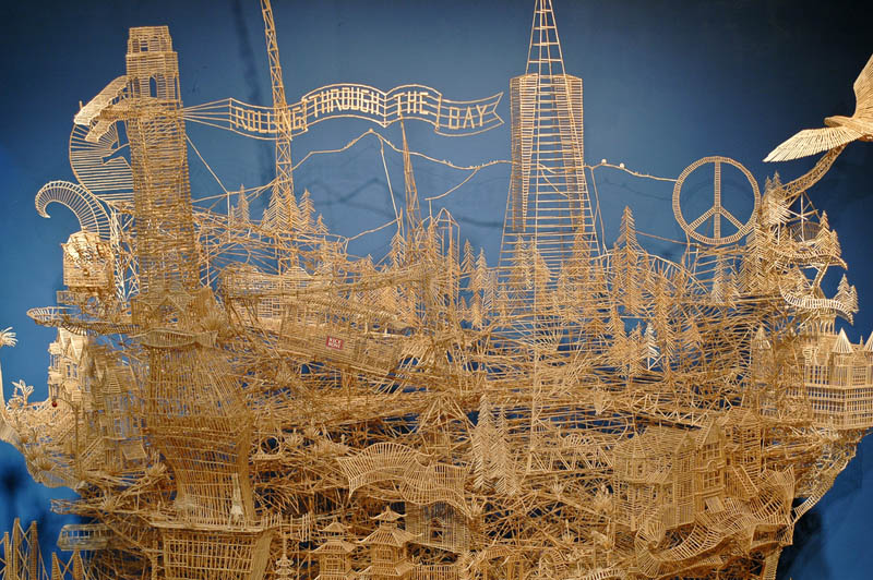 san francisco toothpicks scott weaver rolling through the bay 2 Kinetic San Francisco by Scott Weaver: 35 Years & 100,000 Toothpicks