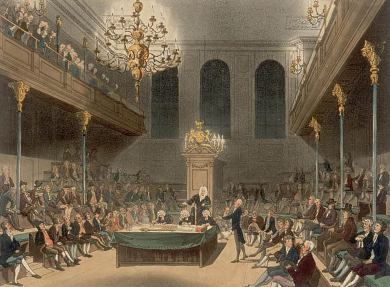 the house of commons at westminster as drawn by augustus pugin and thomas rowlandson This Day In History   May 11th