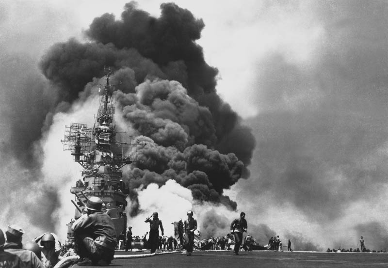uss bunker hill hit by two kamikazes This Day In History   May 11th