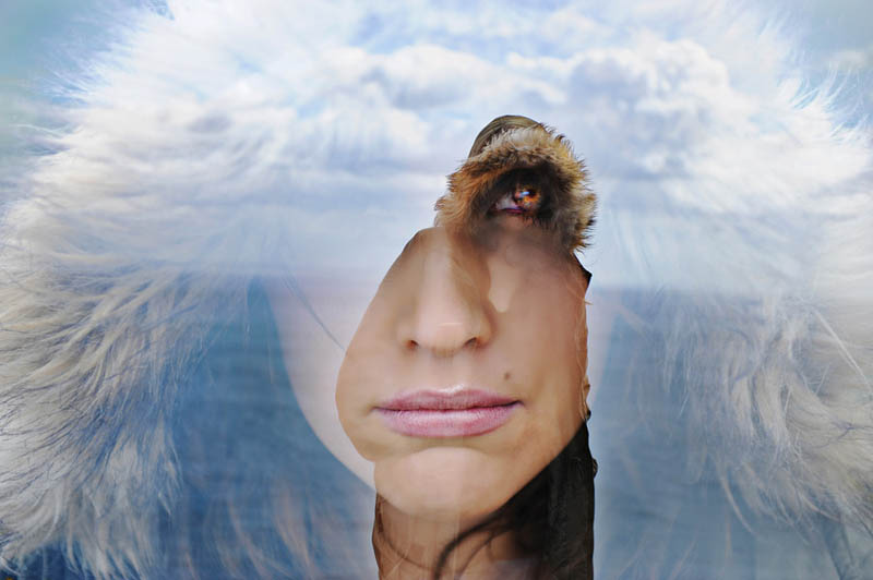 double exposure of woman face Picture of the Day: Double Exposure Done Right