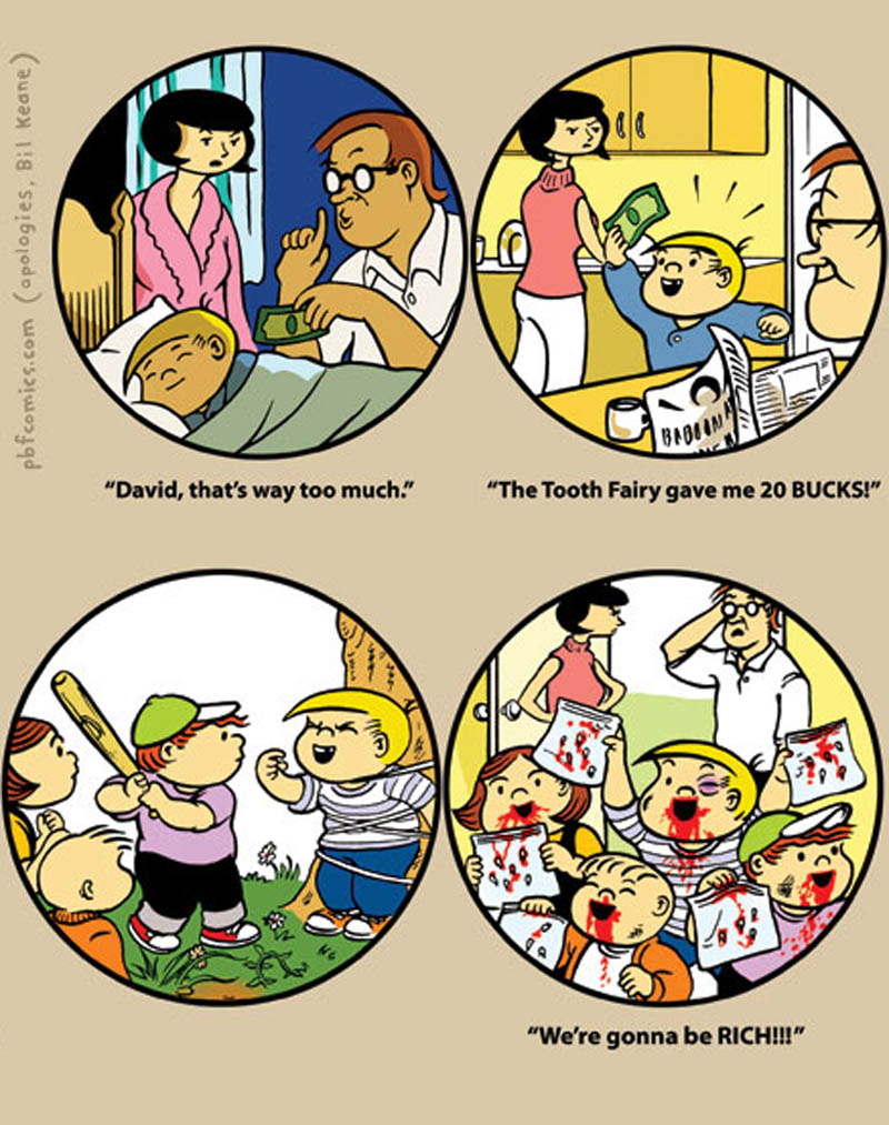 perry bible fellowship family circus comic funny pbf tooth fairy The Tooth Fairy [Comic Strip]