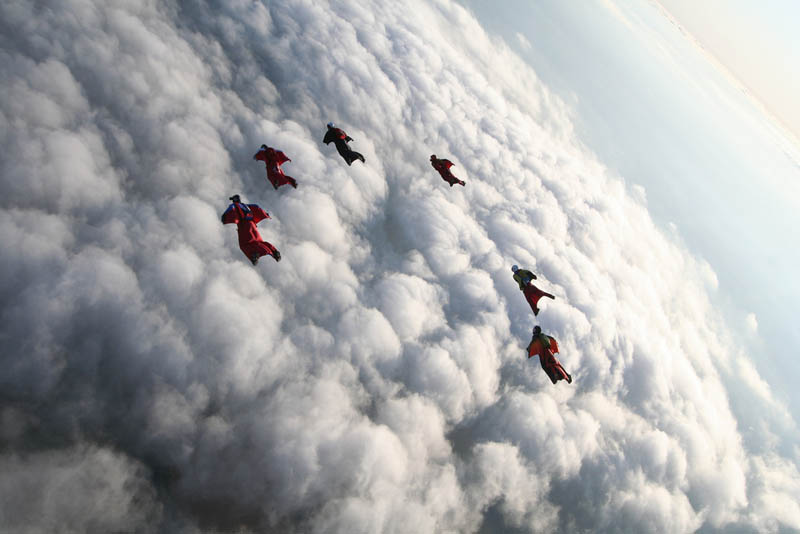 wingsuit flying above the clouds The Ultimate Wingsuit Flying Video