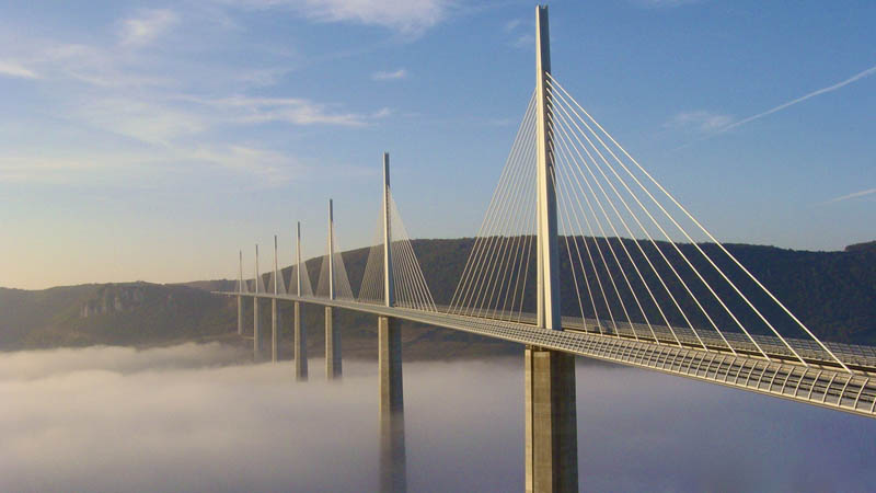 worlds tallest bridge millau viaduct france 2 12 Amazing Animal Bridges Around the World