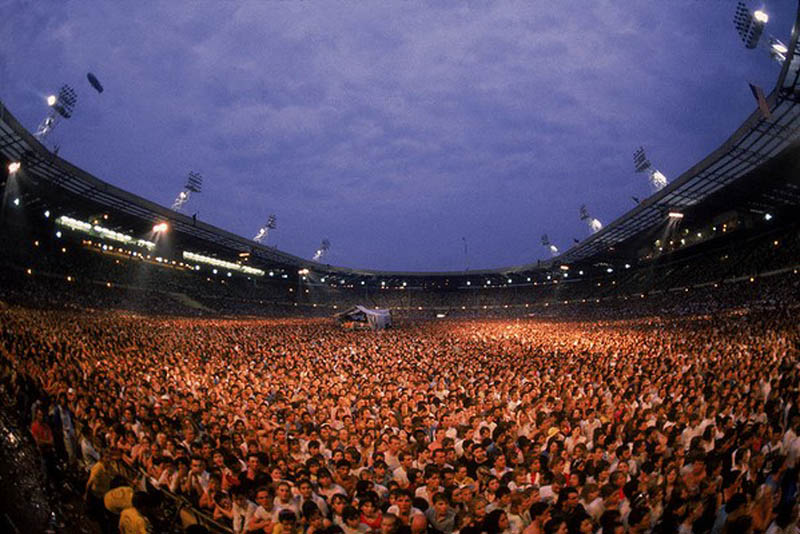 live aid wembley stadium crowd shot This Day In History   July 13th