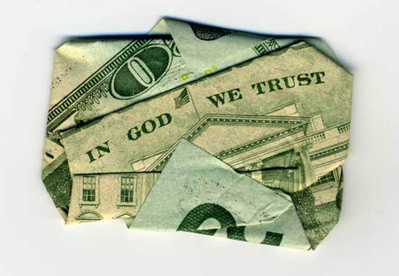money currency art dan tague in god we trust Money Talks: Amazing Dollar Bill Art of Dan Tague [21 pics]