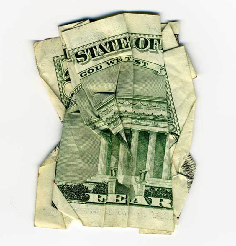 money currency art dan tague state of fear Money Talks: Amazing Dollar Bill Art of Dan Tague [21 pics]