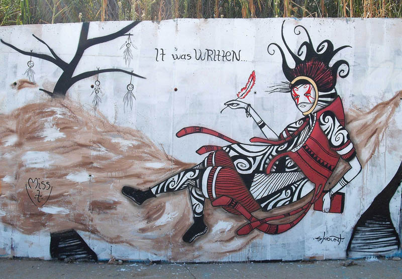 skount street art illustrations graffiti 10 Astonishing Street Art Murals by Skount