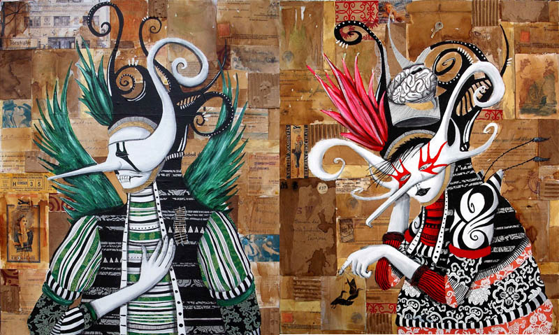 skount street art illustrations graffiti 2 Astonishing Street Art Murals by Skount