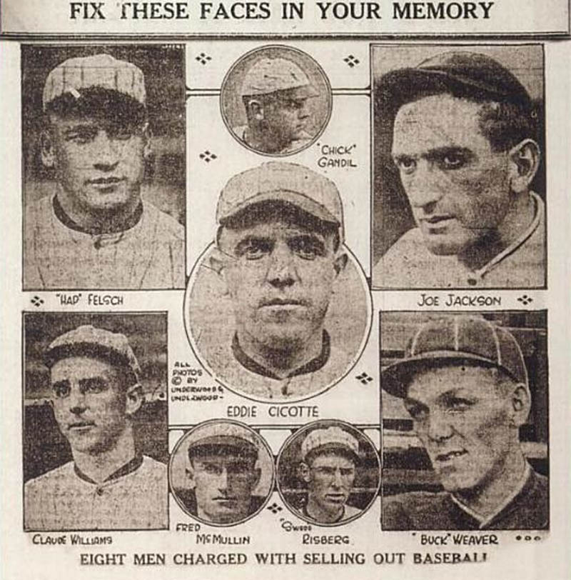 black sox scandal world series fix eight men banned This Day In History   August 3rd
