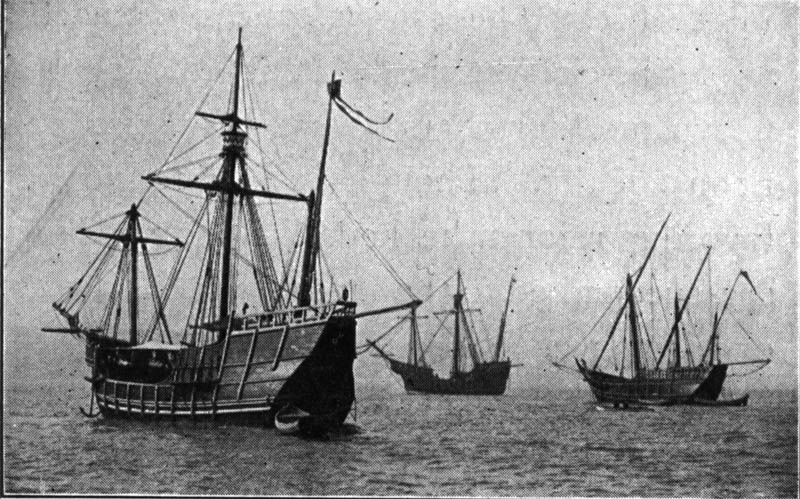 columbus fleet of ships nina pinta santa maria  This Day In History   August 3rd