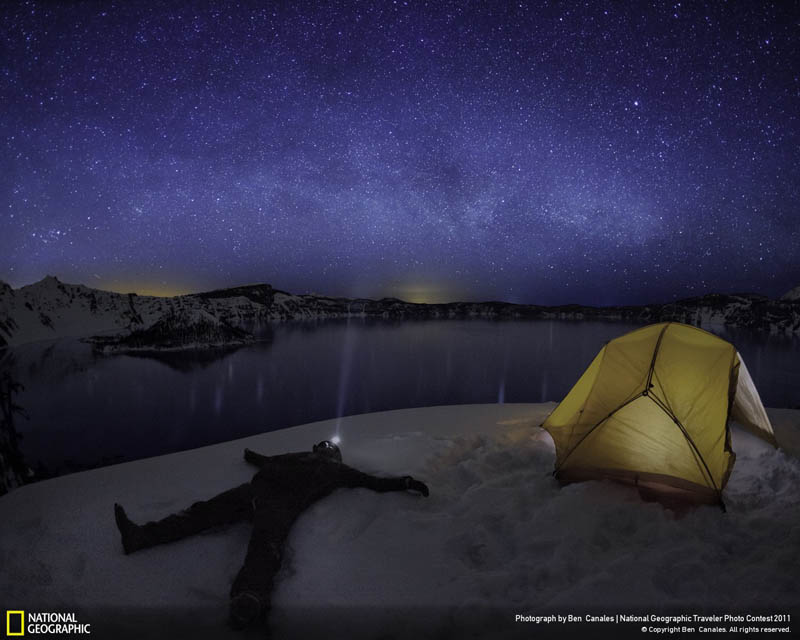 star gazing crater lake national park ben canales Picture of the Day: Stargazing