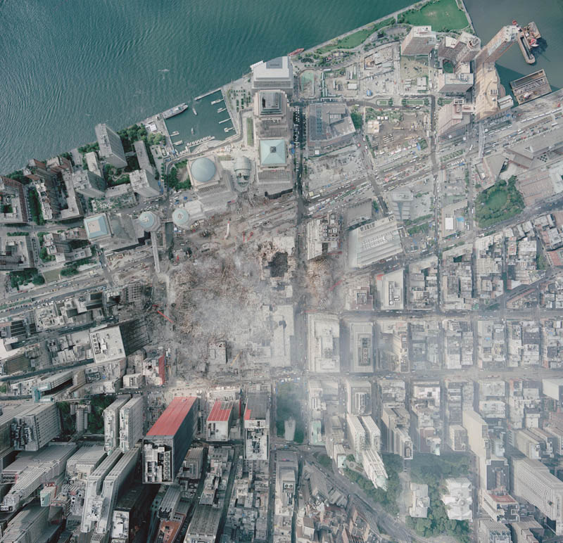 aerial photo of wtc groundzero Remembering the September 11 Attacks
